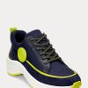 Navy Women’s Ralph Lauren Reaghan Leather & Suede Sneakers Navy Women’s Ralph Lauren Reaghan Leather & Suede Sneakers