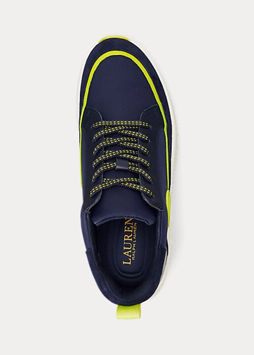 Navy Women’s Ralph Lauren Reaghan Leather & Suede Sneakers Navy Women’s Ralph Lauren Reaghan Leather & Suede Sneakers