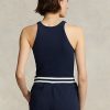 Navy Women’s Ralph Lauren Ribbed Cotton Tanks Navy Women’s Ralph Lauren Ribbed Cotton Tanks
