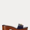 Navy Women’s Ralph Lauren Roxanne Nappa Leather Sandals Navy Women’s Ralph Lauren Roxanne Nappa Leather Sandals