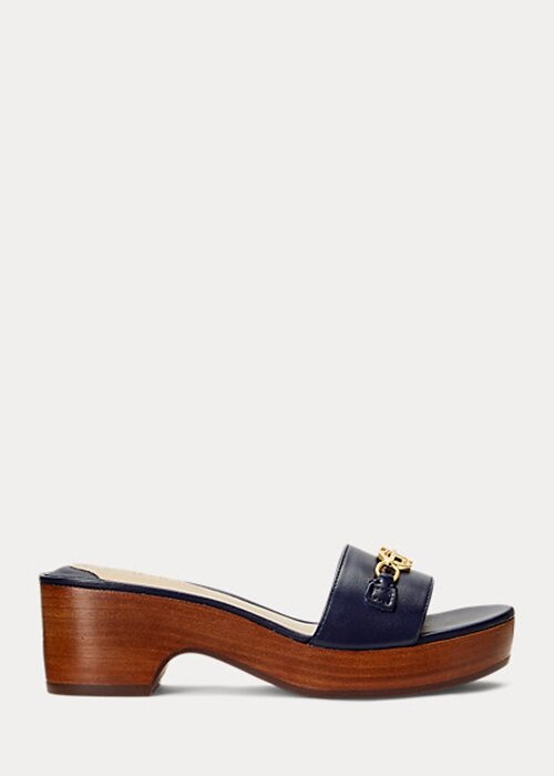 Navy Women’s Ralph Lauren Roxanne Nappa Leather Sandals Navy Women’s Ralph Lauren Roxanne Nappa Leather Sandals
