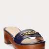 Navy Women’s Ralph Lauren Roxanne Nappa Leather Sandals Navy Women’s Ralph Lauren Roxanne Nappa Leather Sandals