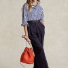 Navy Women’s Ralph Lauren Straight-Leg Wool-Blend Pants Navy Women’s Ralph Lauren Straight-Leg Wool-Blend Pants