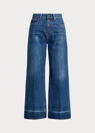 Navy Women’s Ralph Lauren Wide-leg Cropped Jeans Navy Women’s Ralph Lauren Wide-leg Cropped Jeans