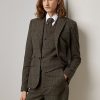 Olive / Brown Women’s Ralph Lauren Parker Checked Plaid Tweed Jackets Olive / Brown Women’s Ralph Lauren Parker Checked Plaid Tweed Jackets
