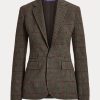 Olive / Brown Women’s Ralph Lauren Parker Checked Plaid Tweed Jackets Olive / Brown Women’s Ralph Lauren Parker Checked Plaid Tweed Jackets