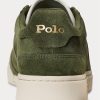 Olive Men’s Ralph Lauren Court Suede Low-Top Sneakers Olive Men’s Ralph Lauren Court Suede Low-Top Sneakers