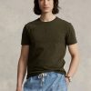 Olive Men’s Ralph Lauren Custom Slim Fit Crewneck T Shirts Olive Men’s Ralph Lauren Custom Slim Fit Crewneck T Shirts