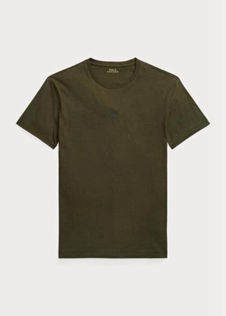 Olive Men’s Ralph Lauren Custom Slim Fit Crewneck T Shirts Olive Men’s Ralph Lauren Custom Slim Fit Crewneck T Shirts