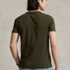 Olive Men’s Ralph Lauren Custom Slim Fit Crewneck T Shirts Olive Men’s Ralph Lauren Custom Slim Fit Crewneck T Shirts