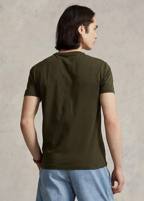 Olive Men’s Ralph Lauren Custom Slim Fit Crewneck T Shirts Olive Men’s Ralph Lauren Custom Slim Fit Crewneck T Shirts