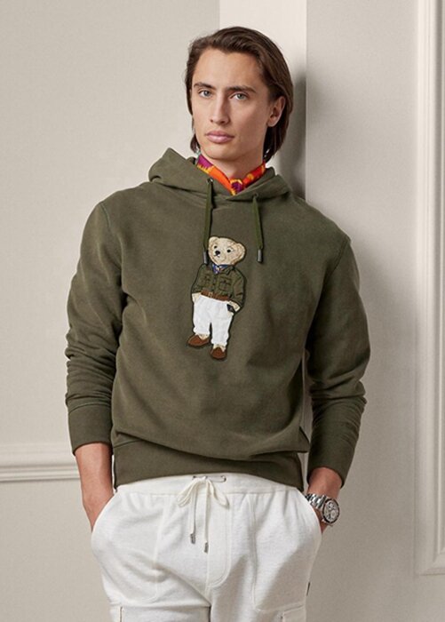 Olive Men’s Ralph Lauren Polo Bear Fleece Hoodie Olive Men’s Ralph Lauren Polo Bear Fleece Hoodie