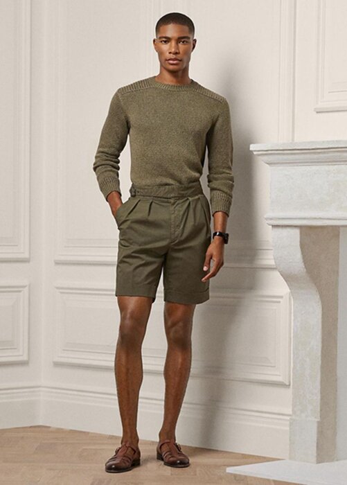 Olive Men’s Ralph Lauren Tailored Stretch Chino Shorts Olive Men’s Ralph Lauren Tailored Stretch Chino Shorts