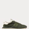 Olive Men’s Ralph Lauren Train 89 Suede-Panelled Sneakers Olive Men’s Ralph Lauren Train 89 Suede-Panelled Sneakers