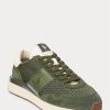 Olive Men’s Ralph Lauren Train 89 Suede-Panelled Sneakers Olive Men’s Ralph Lauren Train 89 Suede-Panelled Sneakers