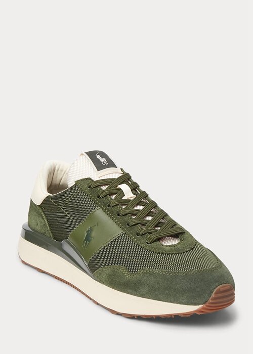 Olive Men’s Ralph Lauren Train 89 Suede-Panelled Sneakers Olive Men’s Ralph Lauren Train 89 Suede-Panelled Sneakers