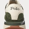 Olive Men’s Ralph Lauren Train 89 Suede-Panelled Sneakers Olive Men’s Ralph Lauren Train 89 Suede-Panelled Sneakers