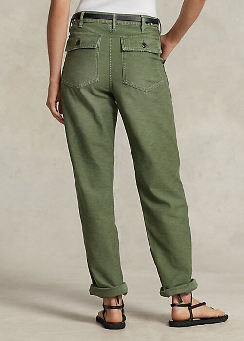 Olive Women’s Ralph Lauren Cotton Sateen Utility Pants Olive Women’s Ralph Lauren Cotton Sateen Utility Pants