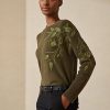 Olive Women’s Ralph Lauren Embellished Cashmere Crewneck Sweaters Olive Women’s Ralph Lauren Embellished Cashmere Crewneck Sweaters