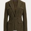 Olive Women’s Ralph Lauren Rhodri Wool-Blend Twill Jackets Olive Women’s Ralph Lauren Rhodri Wool-Blend Twill Jackets