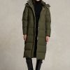 Olive Women’s Ralph Lauren Water-Repellent Long Down Coats Olive Women’s Ralph Lauren Water-Repellent Long Down Coats