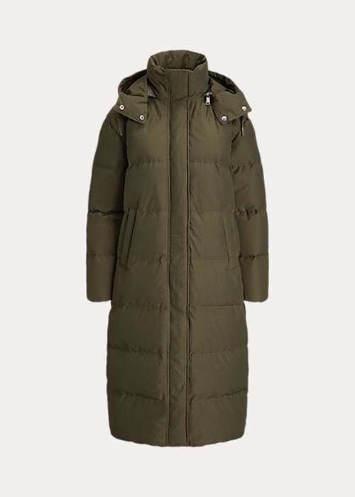 Olive Women’s Ralph Lauren Water-Repellent Long Down Coats Olive Women’s Ralph Lauren Water-Repellent Long Down Coats