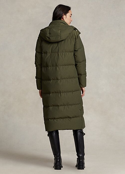 Olive Women’s Ralph Lauren Water-Repellent Long Down Coats Olive Women’s Ralph Lauren Water-Repellent Long Down Coats