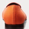 Orange Men’s Ralph Lauren Alonzo Embroidered Linen Dress Shoes Orange Men’s Ralph Lauren Alonzo Embroidered Linen Dress Shoes