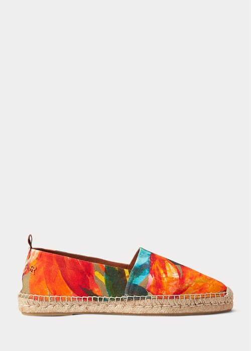 Orange Men’s Ralph Lauren Bowsworth Floral Linen Espadrille Orange Men’s Ralph Lauren Bowsworth Floral Linen Espadrille