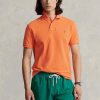 Orange Men’s Ralph Lauren Custom Slim Fit Mesh Polo Shirts Orange Men’s Ralph Lauren Custom Slim Fit Mesh Polo Shirts