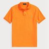 Orange Men’s Ralph Lauren Custom Slim Fit Mesh Polo Shirts Orange Men’s Ralph Lauren Custom Slim Fit Mesh Polo Shirts