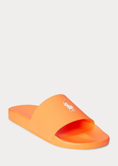 Orange / White Men’s Ralph Lauren Signature Pony Slippers Orange / White Men’s Ralph Lauren Signature Pony Slippers