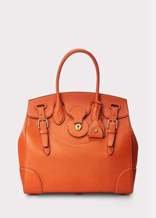 Orange Women’s Ralph Lauren Calfskin Soft Ricky 33 Handbag Orange Women’s Ralph Lauren Calfskin Soft Ricky 33 Handbag