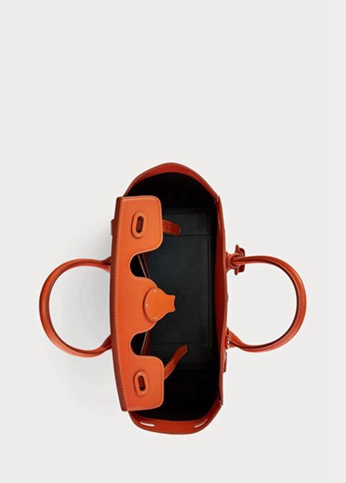 Orange Women’s Ralph Lauren Calfskin Soft Ricky 33 Handbag Orange Women’s Ralph Lauren Calfskin Soft Ricky 33 Handbag
