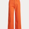 Orange Women’s Ralph Lauren Chino Wide-Leg Pants Orange Women’s Ralph Lauren Chino Wide-Leg Pants