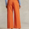 Orange Women’s Ralph Lauren Chino Wide-Leg Pants Orange Women’s Ralph Lauren Chino Wide-Leg Pants