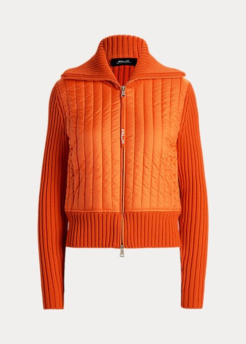 Orange Women’s Ralph Lauren Hybrid Funnelneck Jackets Orange Women’s Ralph Lauren Hybrid Funnelneck Jackets