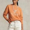 Orange Women’s Ralph Lauren Logo Graphic Fleece Sweatshirts Orange Women’s Ralph Lauren Logo Graphic Fleece Sweatshirts