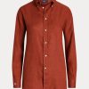 Orange Women’s Ralph Lauren Relaxed Fit Linen Shirts Orange Women’s Ralph Lauren Relaxed Fit Linen Shirts