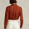 Orange Women’s Ralph Lauren Relaxed Fit Linen Shirts Orange Women’s Ralph Lauren Relaxed Fit Linen Shirts