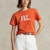 Orange Women’s Ralph Lauren Rl Logo Jersey T Shirts Orange Women’s Ralph Lauren Rl Logo Jersey T Shirts