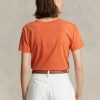 Orange Women’s Ralph Lauren Rl Logo Jersey T Shirts Orange Women’s Ralph Lauren Rl Logo Jersey T Shirts