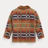 Orange Women’s Ralph Lauren Shearling-Collar Jacquard Jackets Orange Women’s Ralph Lauren Shearling-Collar Jacquard Jackets