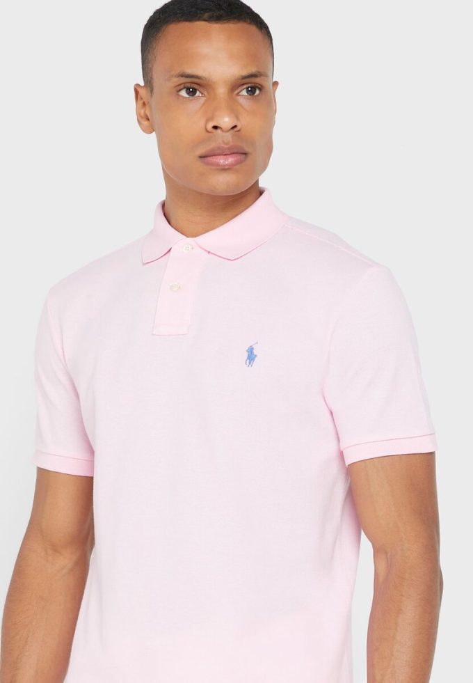 Pink Men’s Ralph Lauren Essential Polo Shirts Pink Men’s Ralph Lauren Essential Polo Shirts