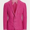Pink Men’s Ralph Lauren Kent Basket-weave Linen-silk Sport Blazers Pink Men’s Ralph Lauren Kent Basket-weave Linen-silk Sport Blazers