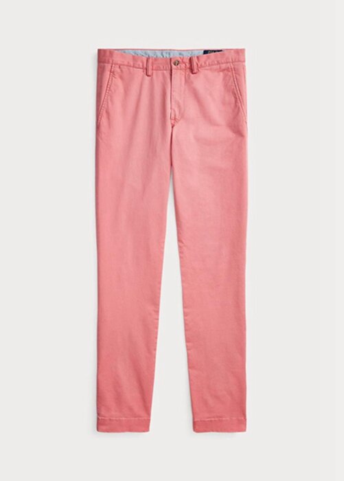 Pink Men’s Ralph Lauren Stretch Slim Fit Chino Pants Pink Men’s Ralph Lauren Stretch Slim Fit Chino Pants