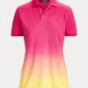 Pink / Orange / Yellow Women’s Ralph Lauren Dip-Dyed Piqué Polo Shirts Pink / Orange / Yellow Women’s Ralph Lauren Dip-Dyed Piqué Polo Shirts