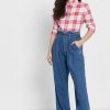 Pink Women’s Ralph Lauren Checked Button Down Shirts Pink Women’s Ralph Lauren Checked Button Down Shirts