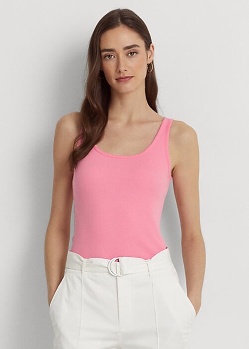Pink Women’s Ralph Lauren Cotton-Blend Tanks Pink Women’s Ralph Lauren Cotton-Blend Tanks
