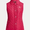 Pink Women’s Ralph Lauren Diamond-Quilted Vest Pink Women’s Ralph Lauren Diamond-Quilted Vest